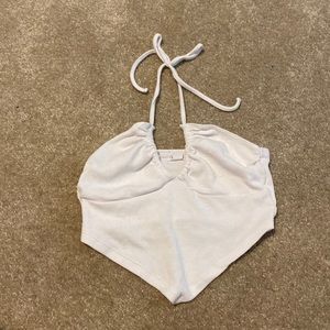 Garage halter handkerchief top